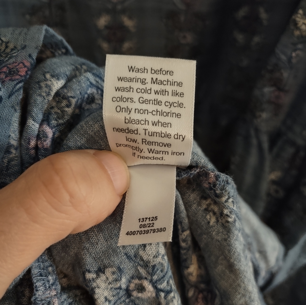 Sonoma Smocked Tiered Floral Print Midi Dress - Picture 9 of 14